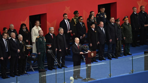 На параде Победы в Москве: Лукашенко, Токаев и король Малайзии &mdash; союзники и гости на трибуне